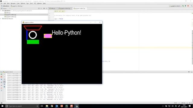 Learning Python 10: Displaying text with Pygame смотреть онлайн