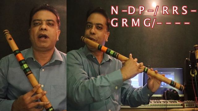 Eri Ali Piya Bina - Raag Yaman Bandish / Chota Kheyal Notation Bansuri Flute Tutorial - Zubair Mali смотреть онлайн