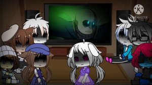 Реакция  Undertale на видео « Sans,Gaster and Papyrus vs Bete Noire »/на русском/GachaClub/