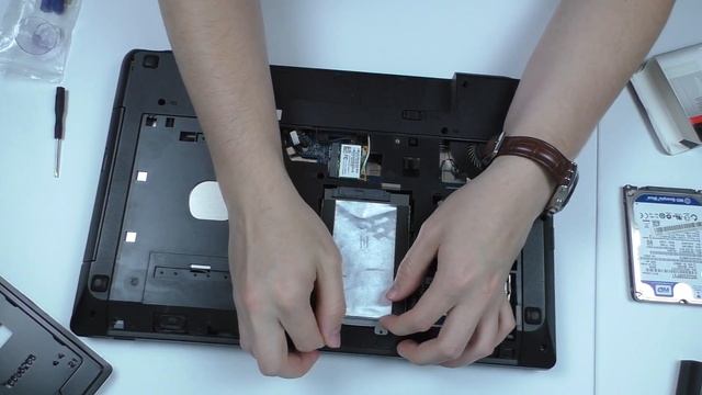 Установка SSD в ноутбук, замеры