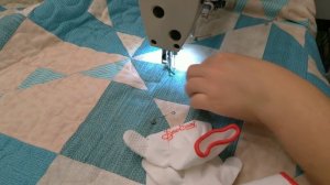 Стёжка одеяла на промышленной машине Aurora A1