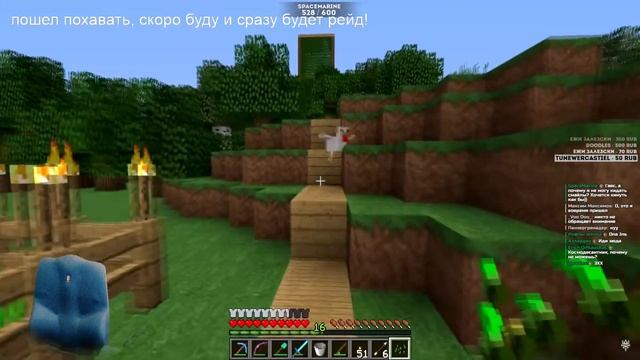 Minecraft 1.14.4. Хардкор с 1 жизнью. 609 ачивок. Подводный данж и рейды #9 смотреть онлайн