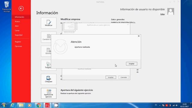 Apertura de un nuevo ejercicio en FactusoL смотреть онлайн