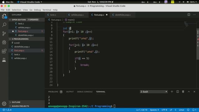 Loop Control Statements | break & continue | Basics Of C Programming - 9 | C Tutorial in Malayalam смотреть онлайн
