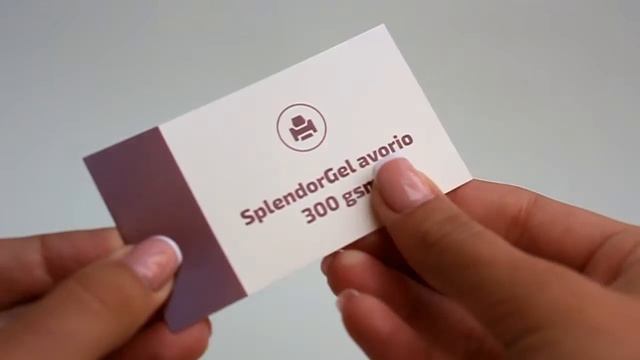 Business Card Cardboard SplendorGel avorio смотреть онлайн
