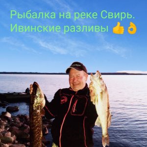 Рыбалка на реке Свирь. Ивинские разливы ?.