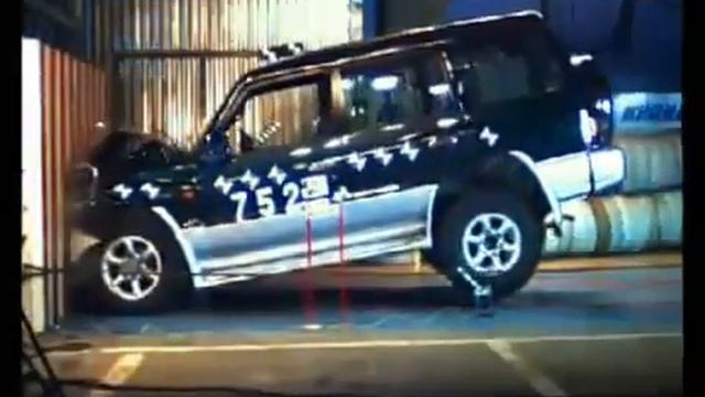 Краш-тест - Mitsubishi Pajero Wagon 1991 смотреть онлайн