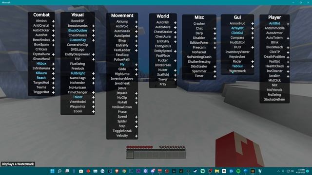 Horion 1.18.30 Continued - Minecraft Windows 10 | 11 Bedrock Edition Hacked Client - MC Hacks