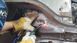 Гранта,обварка морды,ремонт стакана.