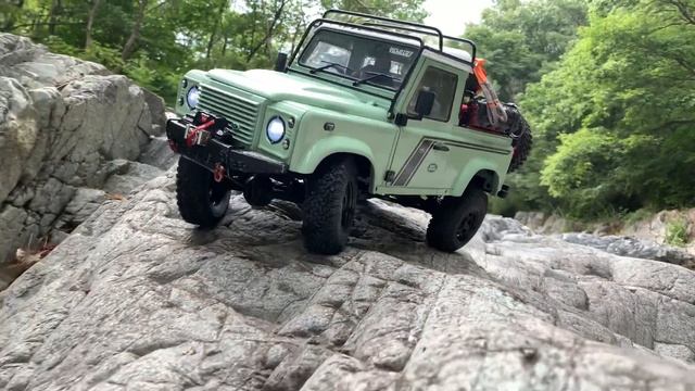 1/10 Scale RC :  RC4WD Gelande II Defender(D90) Valley Adventure #4.