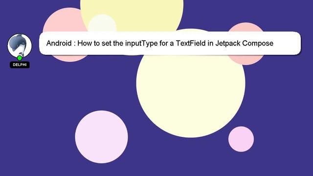 Android : How to set the inputType for a TextField in Jetpack Compose смотреть онлайн