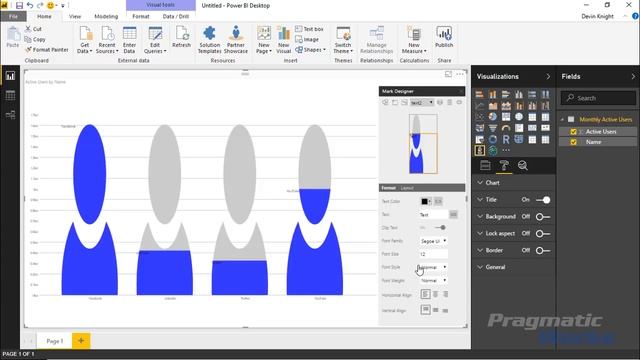 Power BI Custom Visuals - Infographic Designer смотреть онлайн
