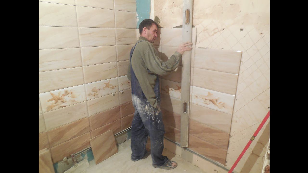 УКЛАДКА плитки в ванной УГОЛ 90 ° КАК класть плитку УГЛЫ 90 ° смотреть онлайн