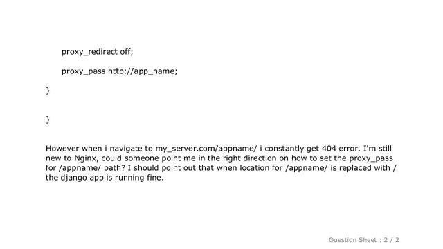 Django : nginx location path with proxy_pass смотреть онлайн