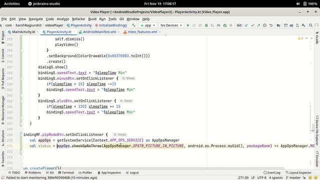 46.Picture In Picture (PIP) Mode | Video Player App | Android Development Kotlin in Hindi смотреть онлайн