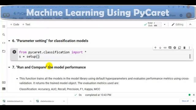 1. Machine Learning With "3 Lines of Code" | Machine Learning Using PyCaret (AutoML)| Part - 1 смотреть онлайн