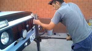 самодельный реечный домкрат