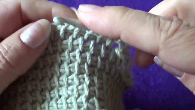 Убавление петель в тунисском вязании смотреть онлайн