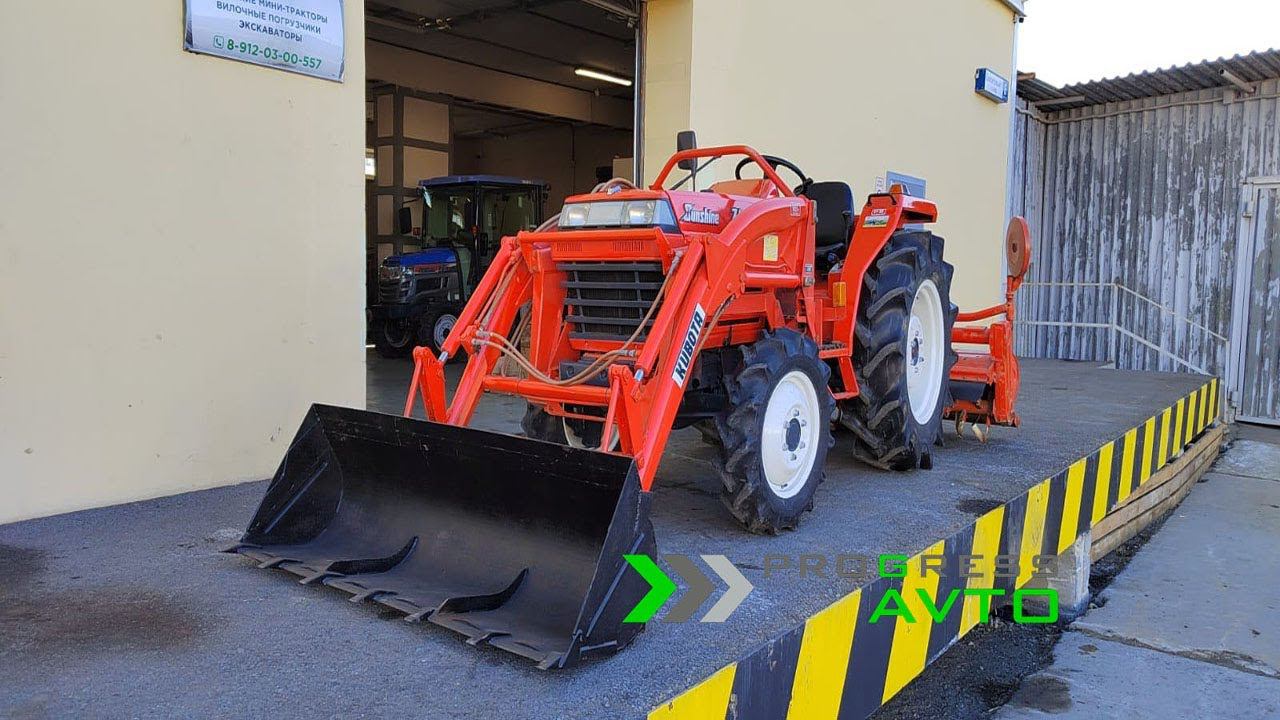 Японский трактор с фронтальным погрузчиком KUBOTA ZL1-275 Екатеринбург прогрессавто смотреть онлайн