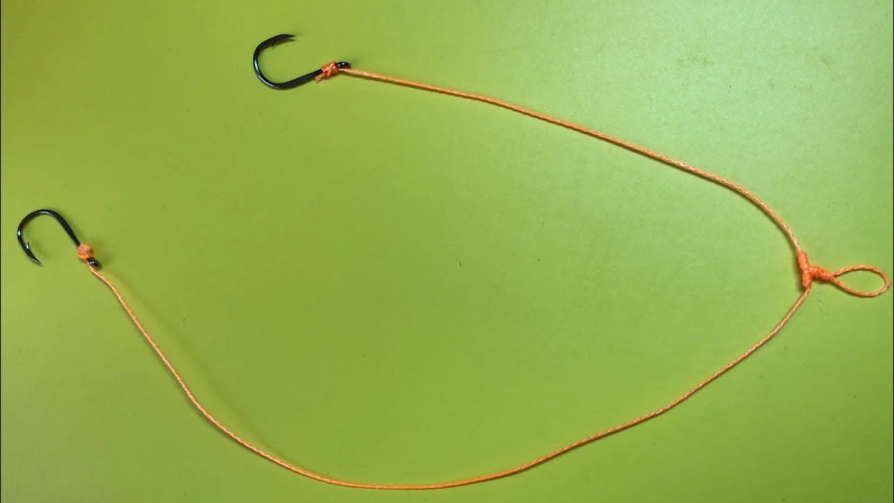 Как привязать два крючка чтоб они не путались. Самоделки для рыбалки.mp4 смотреть онлайн