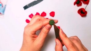 Мак на ножке из полимерной глины. Мастер класс.