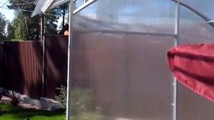 Навес для садовой качели под поликарбонат