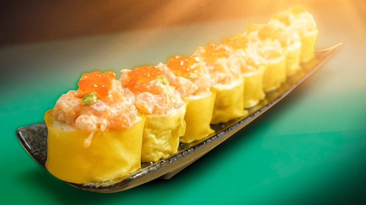 ЖЁЛТЫЙ РОЛЛ С СОУСОМ И ЛУКОМ YELLOW ROLL смотреть онлайн
