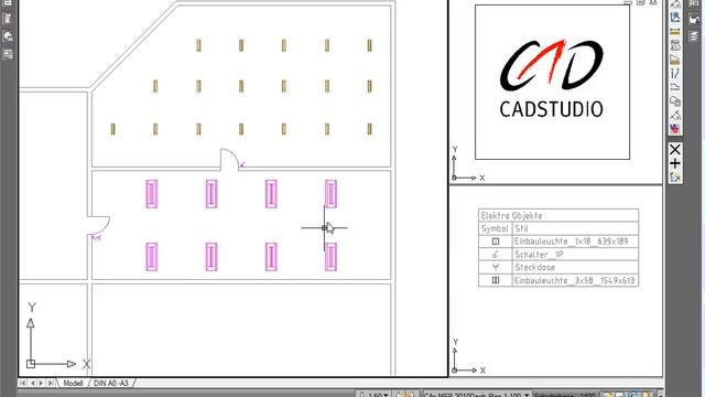 AutoCAD MEP 2010 | Elektro: E-Objekte zeichnen mit Legende und Raumliste смотреть онлайн
