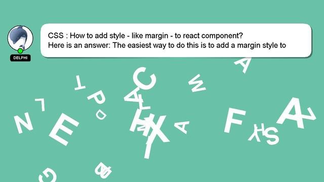 CSS : How to add style - like margin - to react component? смотреть онлайн