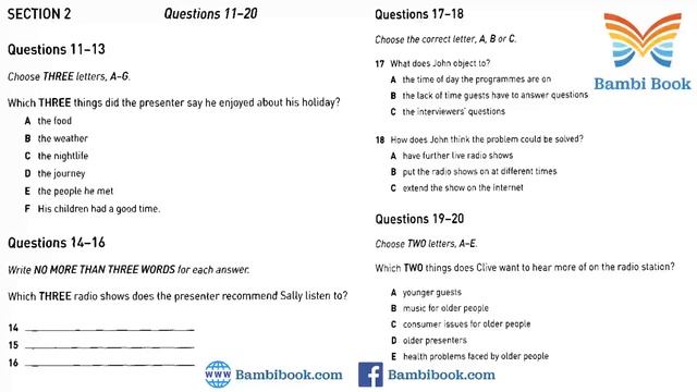 Collins Practice Tests For IELTS 1 Test 1 Listening  With Answer