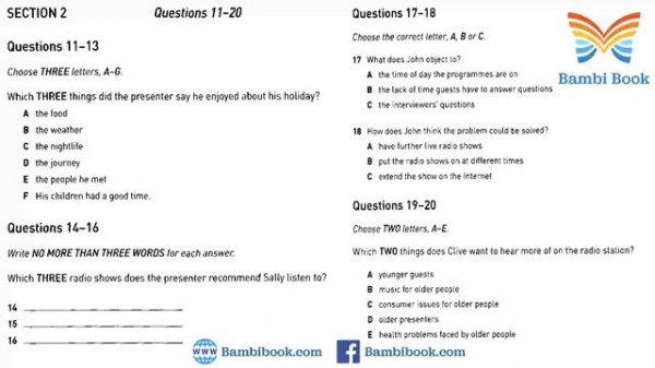 Collins Practice Tests for IELTS 1 Test 1 Listening  With answer
