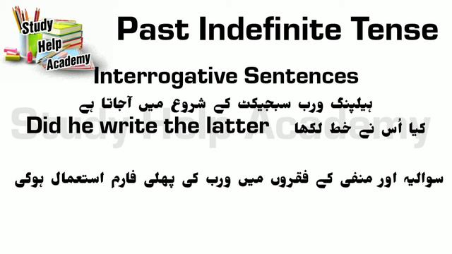 Past Indefinite Tense In Urdu - Negative and Interrogative Sentences - English Grammar смотреть онлайн