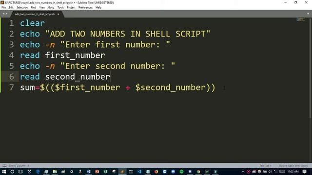 Add Two Numbers in Shell Script | UNIX LINUX TUTORIAL смотреть онлайн