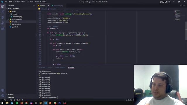 Gerando numero de rifas automaticamente | Nodejs - Canvas смотреть онлайн