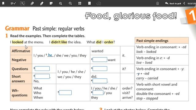 Past simple: regular verbs смотреть онлайн
