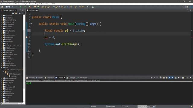 Java final keyword ⛔ смотреть онлайн