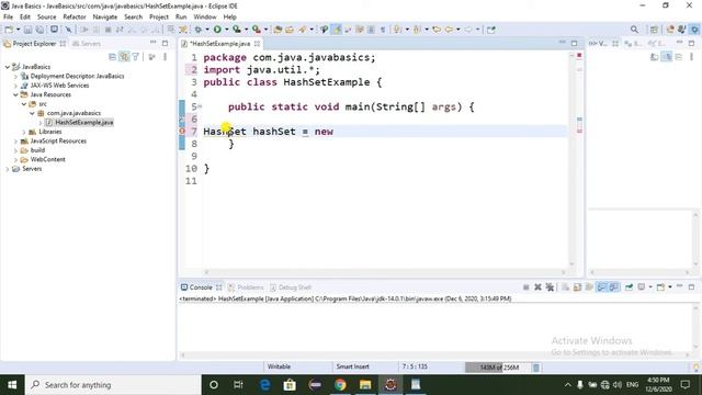 HashSet with Realtime example смотреть онлайн