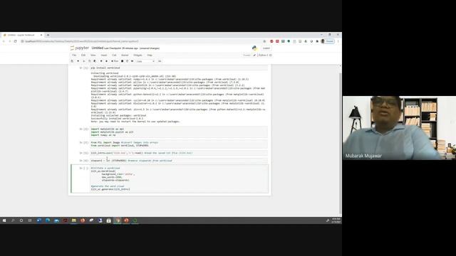 Advanced Data Visualization | Word Cloud using matplotlib Python | IIIT Pune | Dr. Mubarak A Mujawa смотреть онлайн