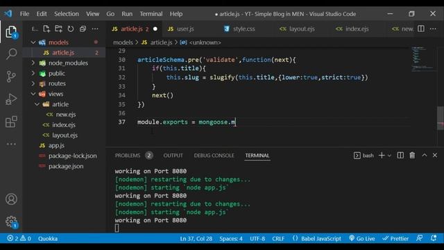? Create a Simple Blog with Node and MongoDB | Step-by-Step Tutorial [2024] смотреть онлайн