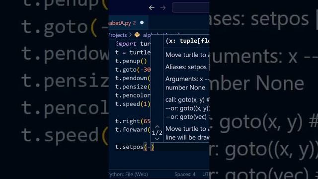 Draw an Alphabet A using Python Turtle | VERY EASY смотреть онлайн