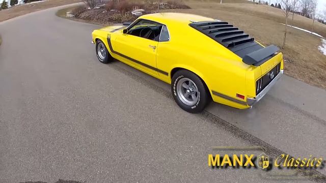 1970 Ford Mustang Boss 302 Yellow from Manx Classics смотреть онлайн