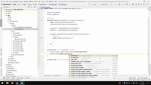 Implement Internet Search in Android Studio смотреть онлайн