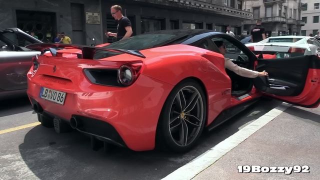 Lion's Run 2016 Milan Start - 700hp Novitec F430, Huracan Akrapovic, 900hp 488 GTB & More смотреть онлайн
