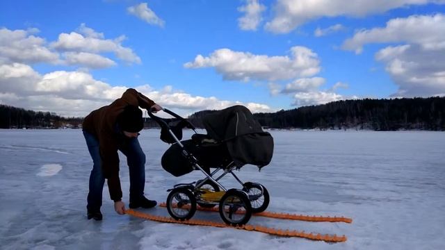 Новый вид гусеничной техники - коляска на гусеницах смотреть онлайн