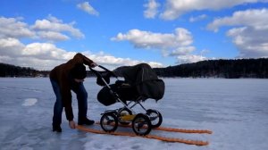 Новый вид гусеничной техники - коляска на гусеницах