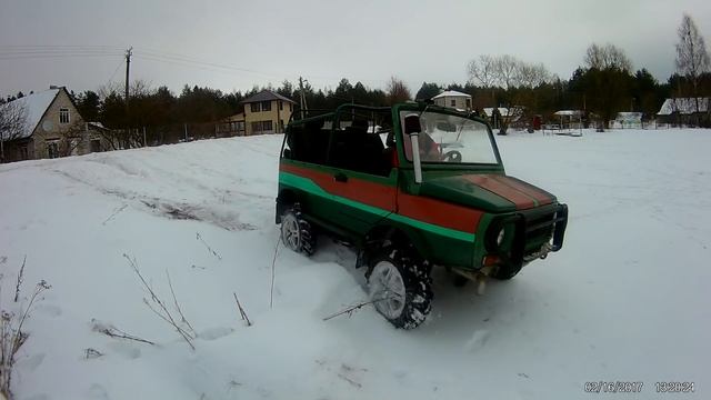 Луаз 1 6 ТД на тракторной резине R15 205/70. Катаемся по лду и снегу смотреть онлайн