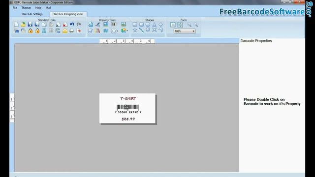 Create UPCA barcode label for labelling retail products смотреть онлайн