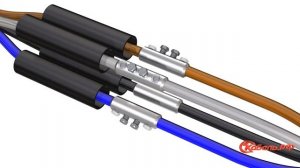 Монтаж соединительной муфты для бронированных кабелей с пластмассовой изоляцией