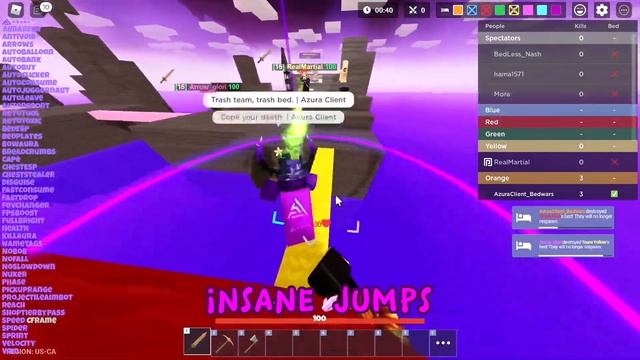 BEST Bedwars Hack - Azura Client смотреть онлайн