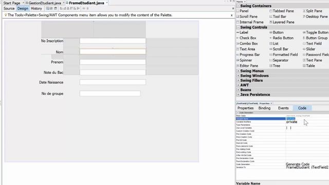 COMMENT DÉVELOPPER UNE APPLICATION EN JAVA/SWING-PART1 смотреть онлайн
